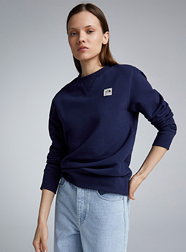 The North Face Dark Blue Logo patch sweatshirt for women