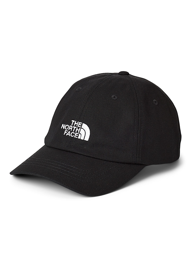 The North Face Black Cotton signature cap for women