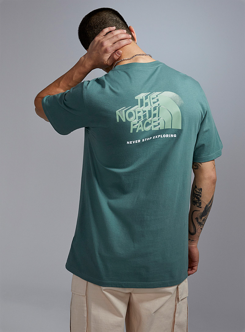 The North Face Green Box logo T-shirt for men