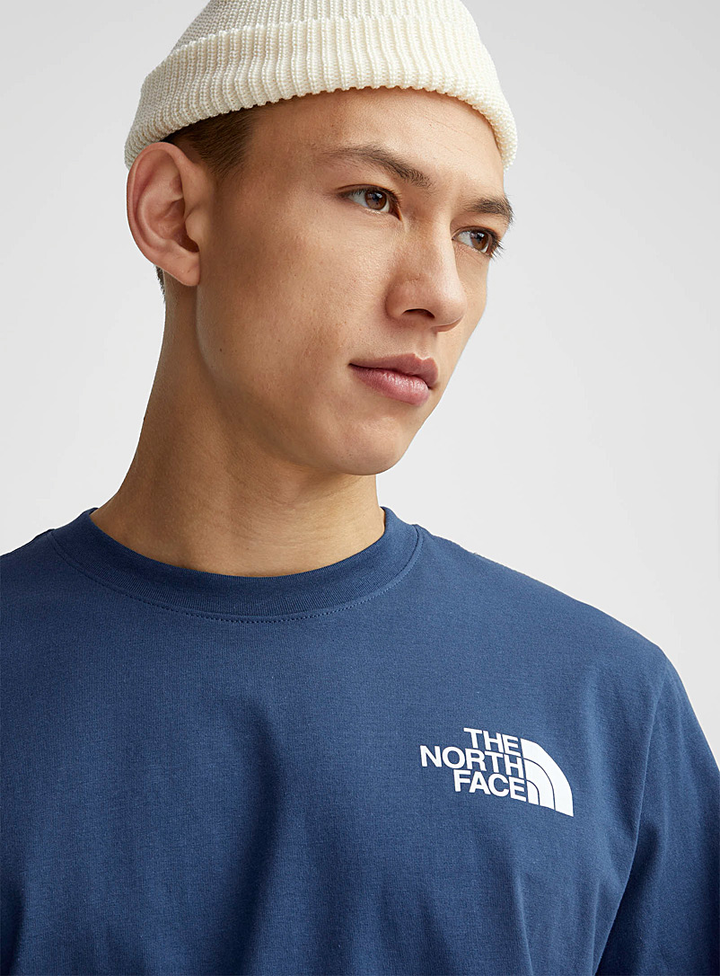 The North Face: Le t-shirt logo Box Sarcelle-turquoise-aqua pour homme
