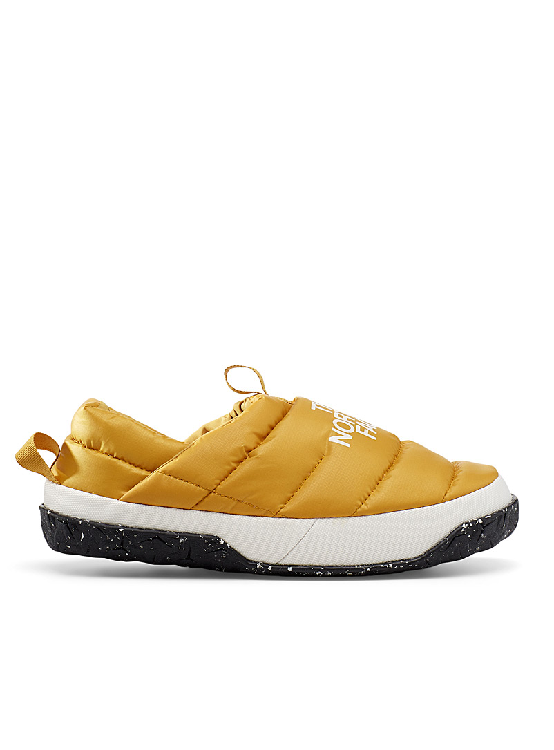 The North Face Medium Yellow Nuptse quilted mules Women for women