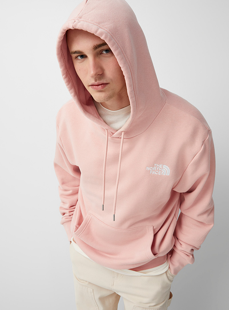 The North Face Dusky Pink Embroidered Half Dome logo hoodie for men