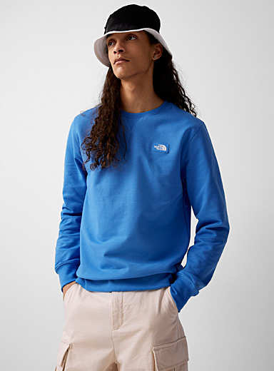The North Face Blue Recycled Heritage Patch crew-neck sweatshirt for men