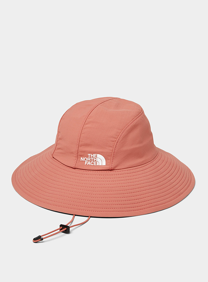 The North Face Dusky Pink Lightweight canvas fisherman hat for women