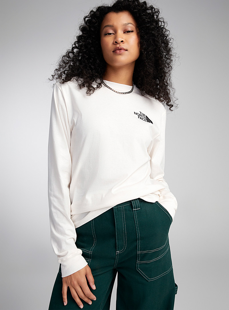 The North Face Ivory White Box logo T-shirt for women