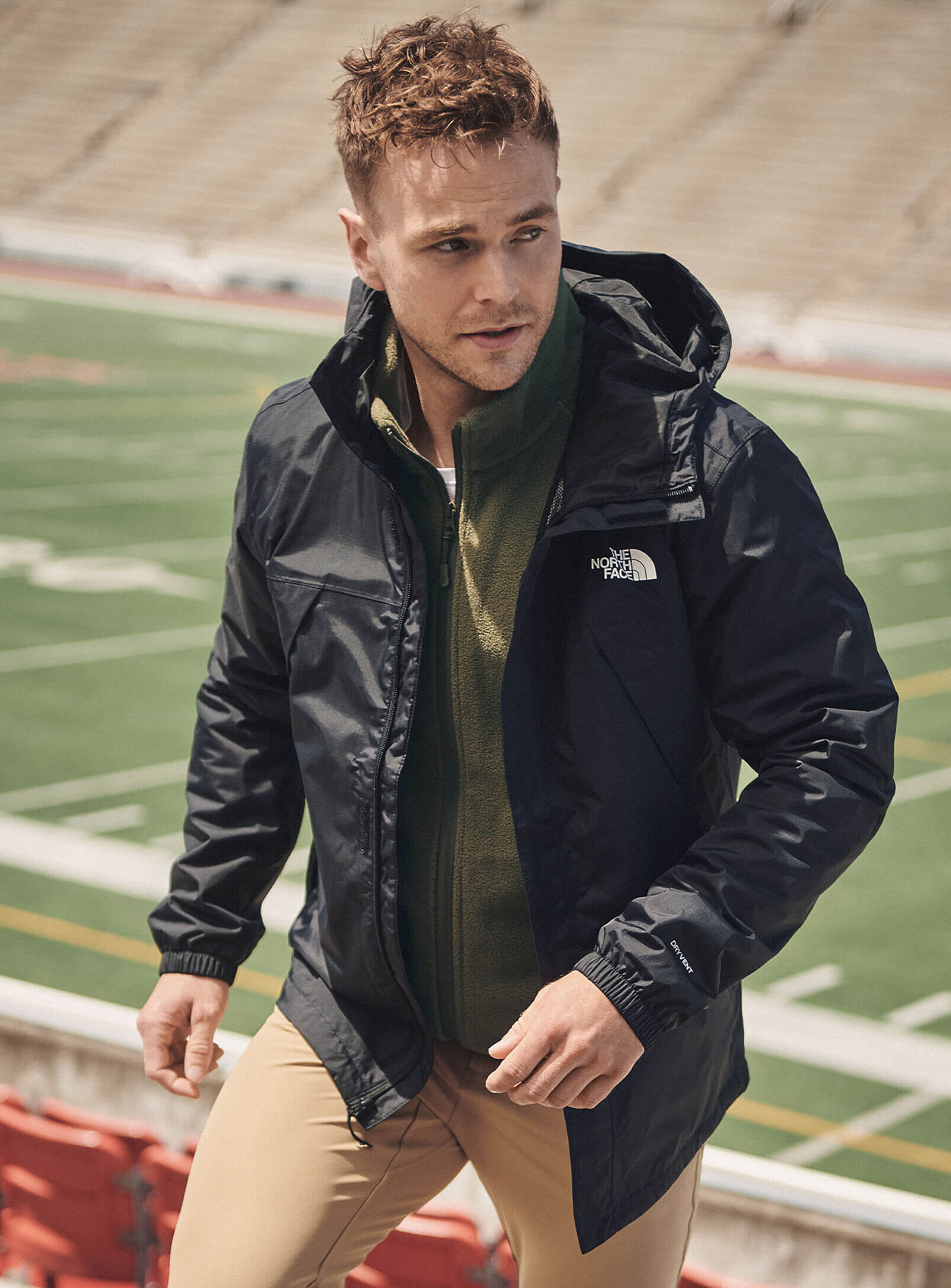 The North Face - L'imperméable à capuche Antora (Homme, Noir, TT.GRAND)