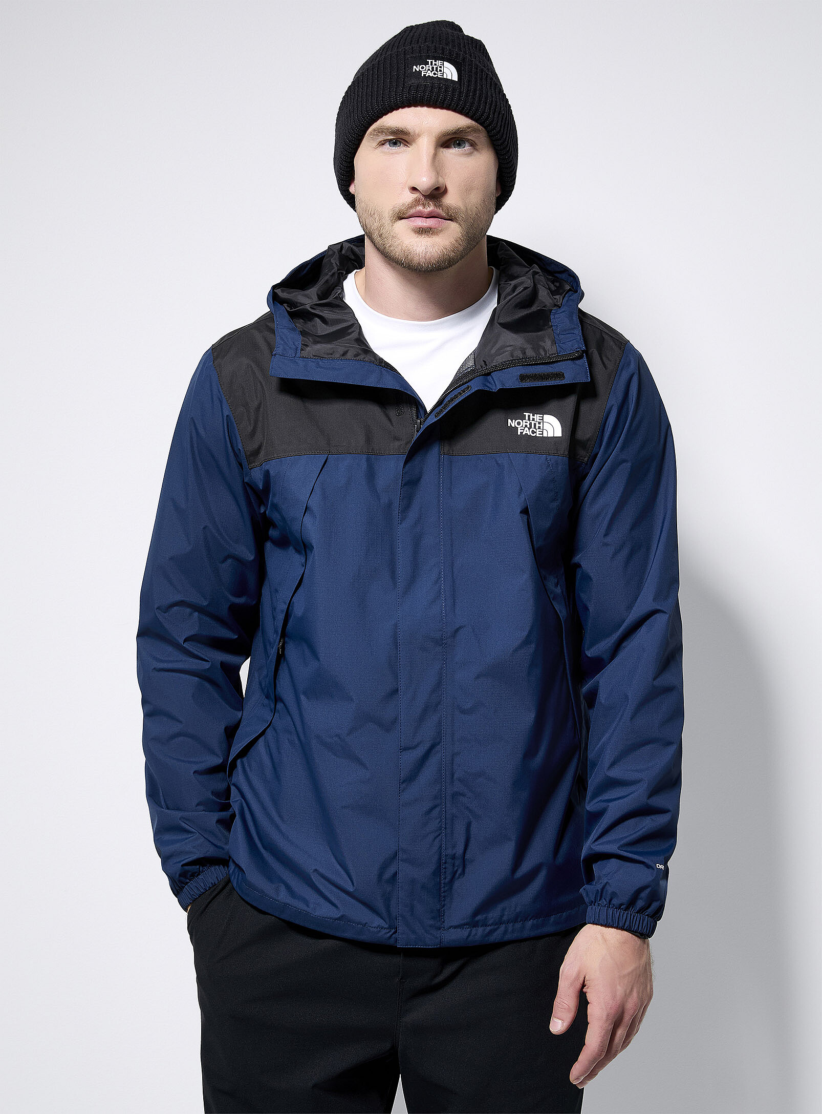 The North Face - L'imperméable à capuche Antora (Homme, Bleu, TT.GRAND)