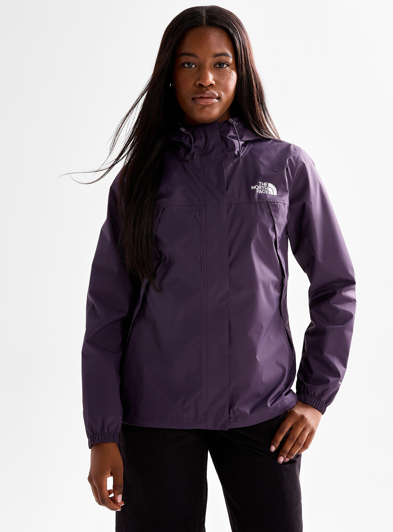 The North Face - L'imperméable à capuche Antora (Femme, Cramoisi, T.GRAND)