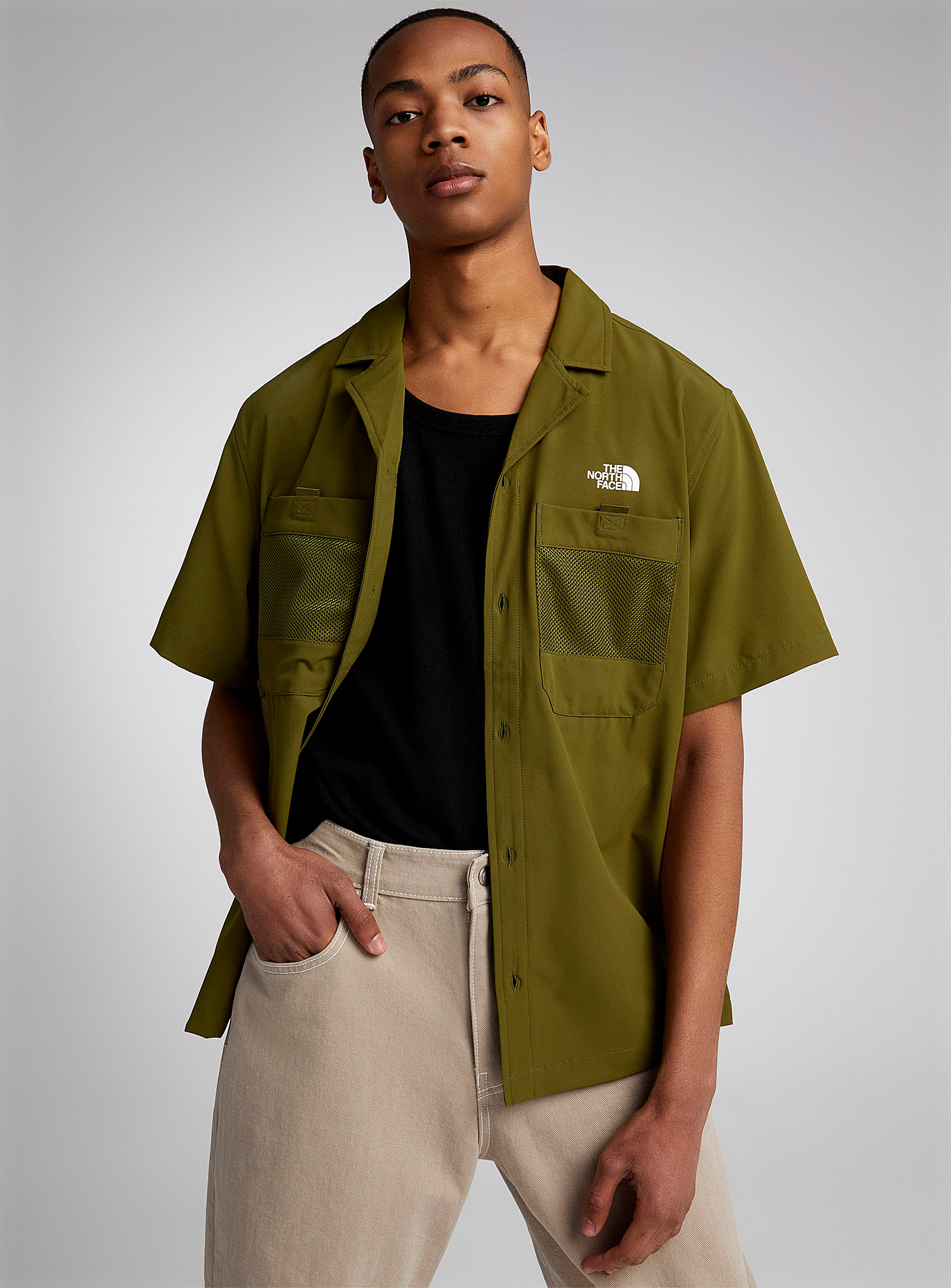 The North Face Ripstop Nylon Trail Shirt In Mossy Green