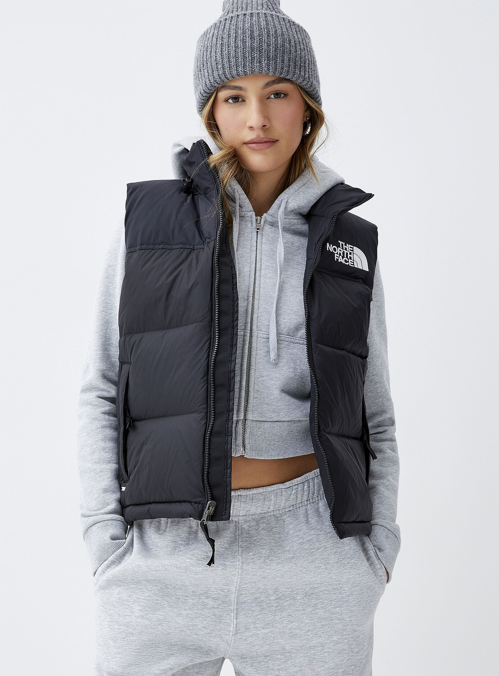 The North Face - Nuptse 96 quilted sleeveless jacket (Women, Black, SMALL)