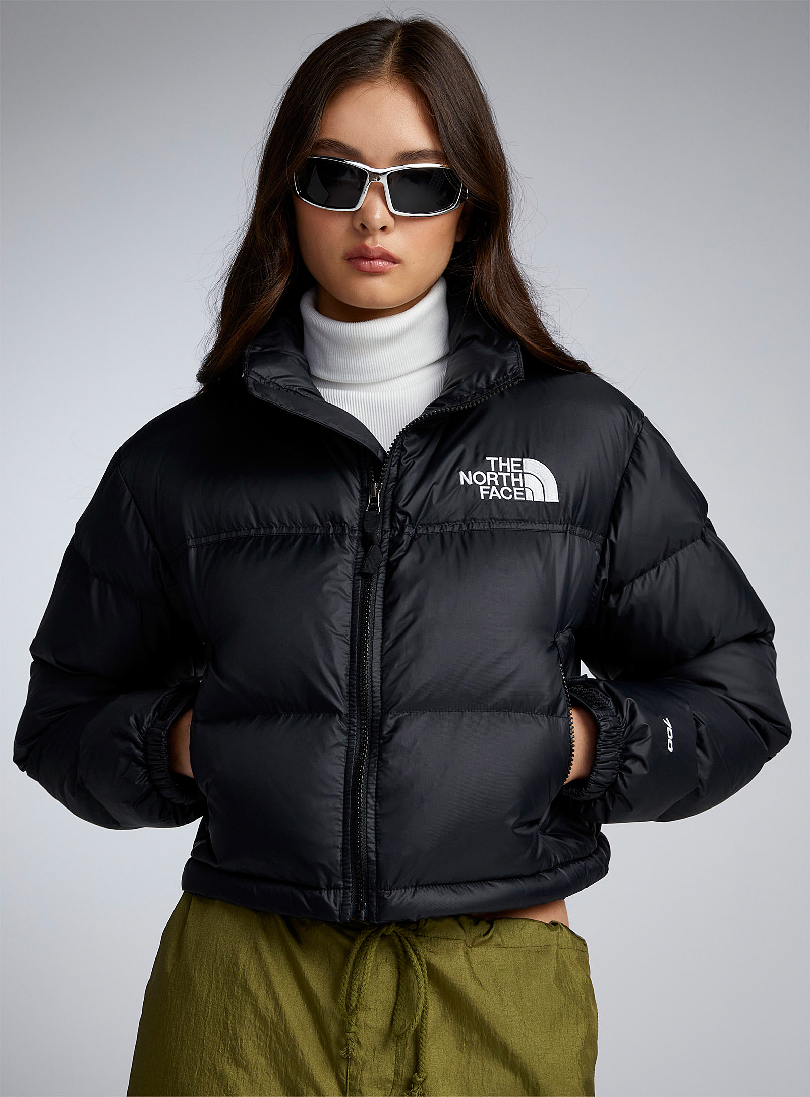The North Face - Women's Nuptse cropped quilted jacket
