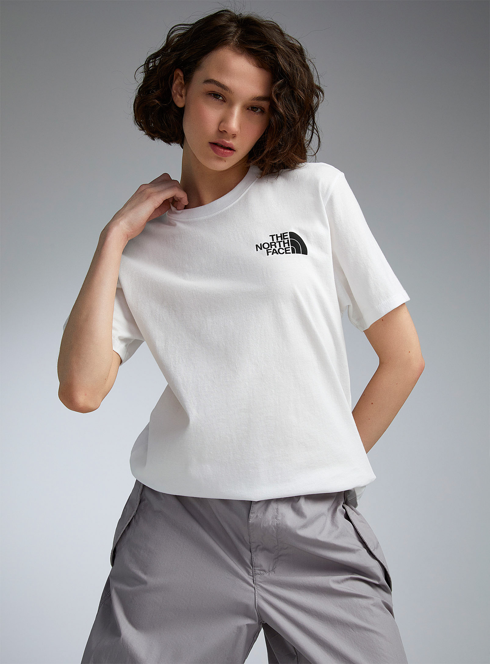 Shop The North Face Box Logo T-shirt In White