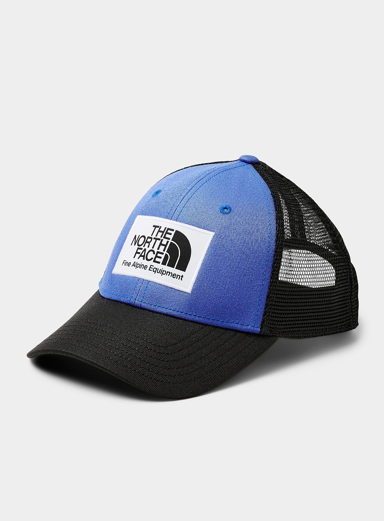 The North Face Mudder Trucker Cap In Patterned Blue