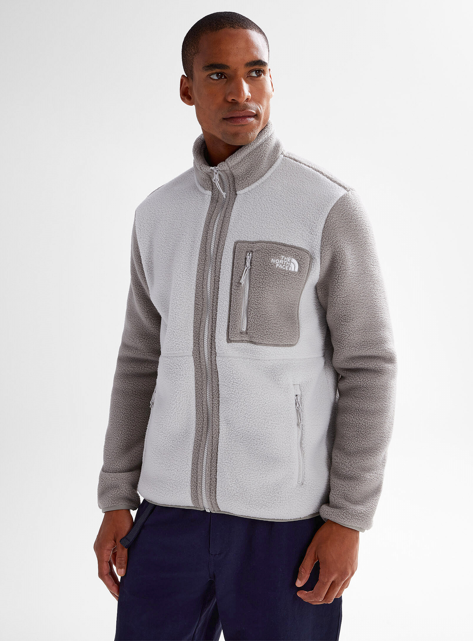 The North Face - Yumiori full-zip polar fleece jacket (Men, Beige, X-LARGE)