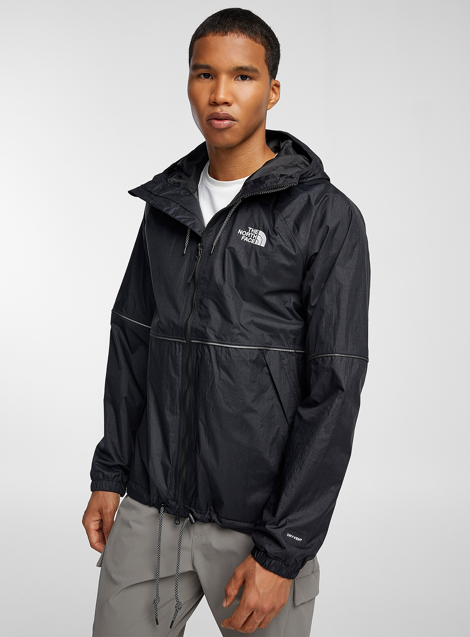 The North Face Antora Hooded Raincoat In Black