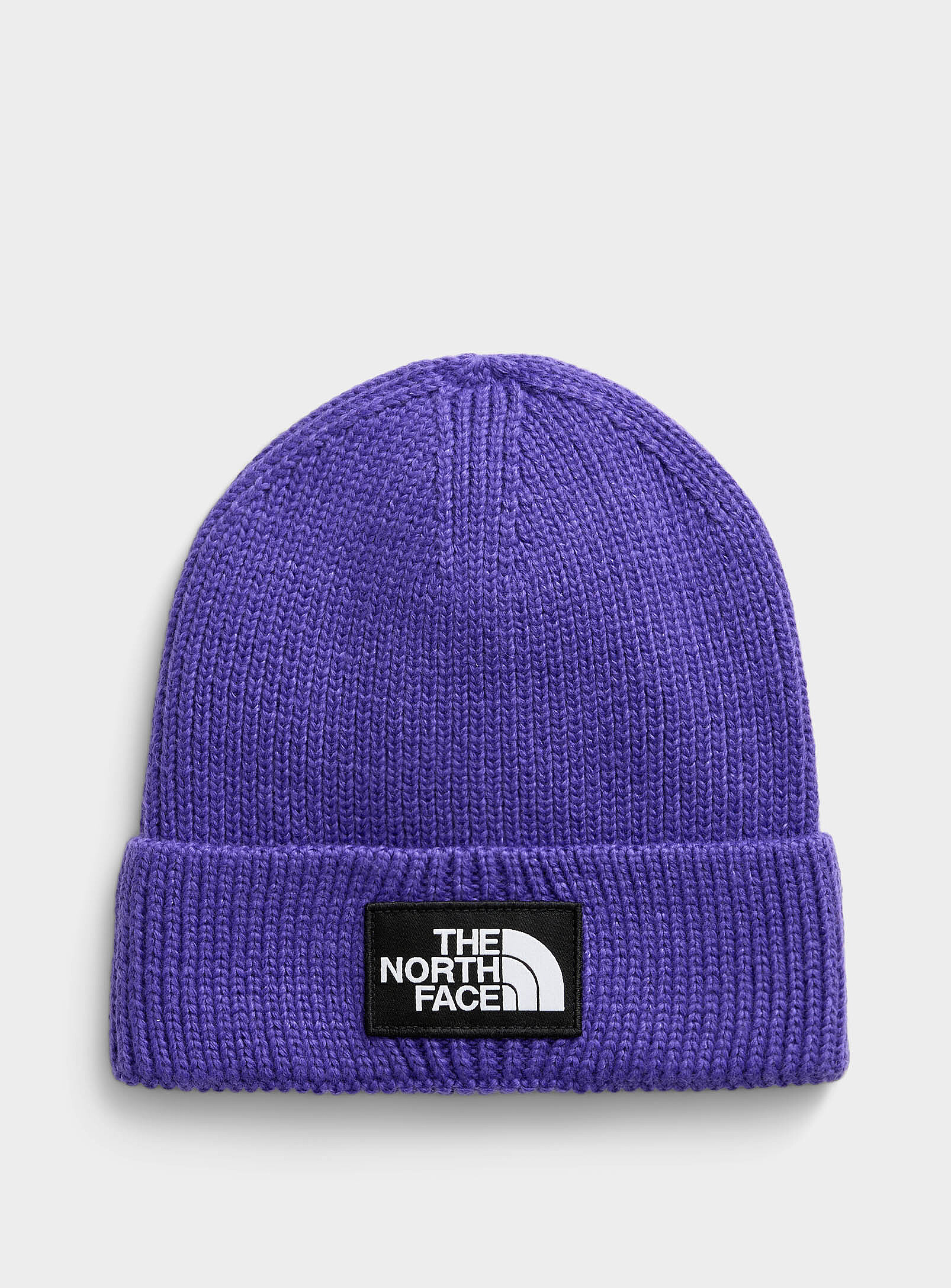 The North Face - Box Logo ribbed cuffed tuque (Women, Crimson, ONE SIZE)