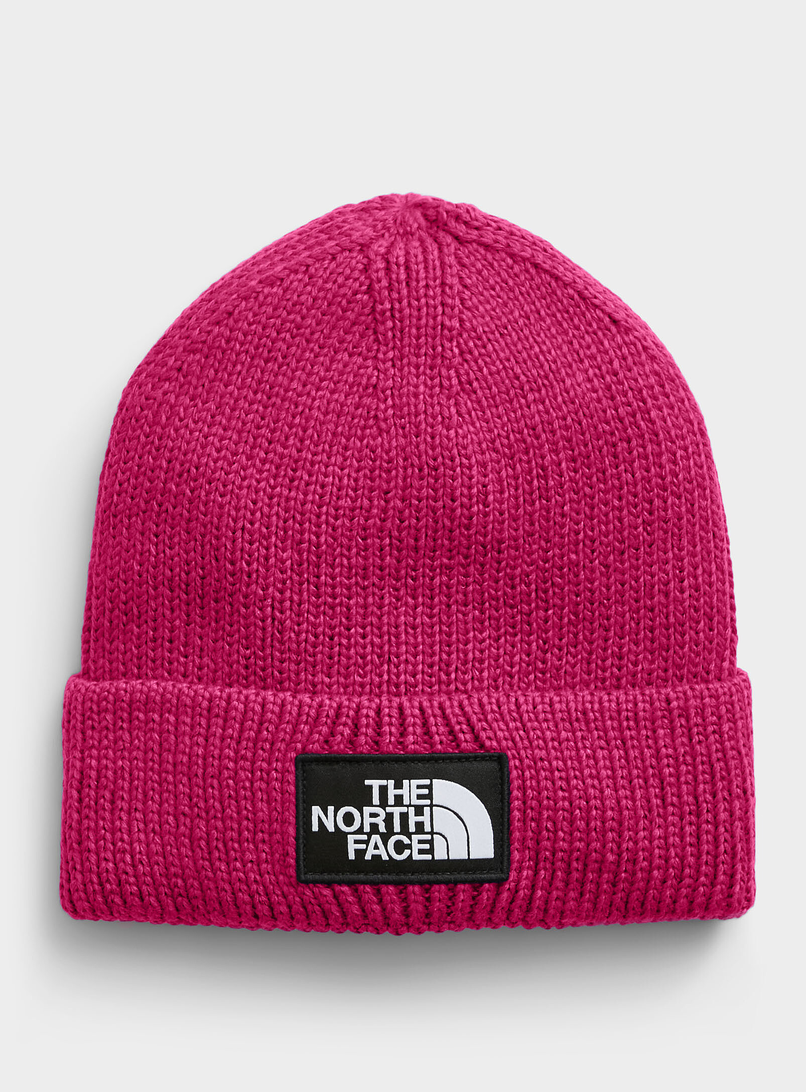 The North Face - Box Logo ribbed cuffed tuque (Women, Pink, ONE SIZE)