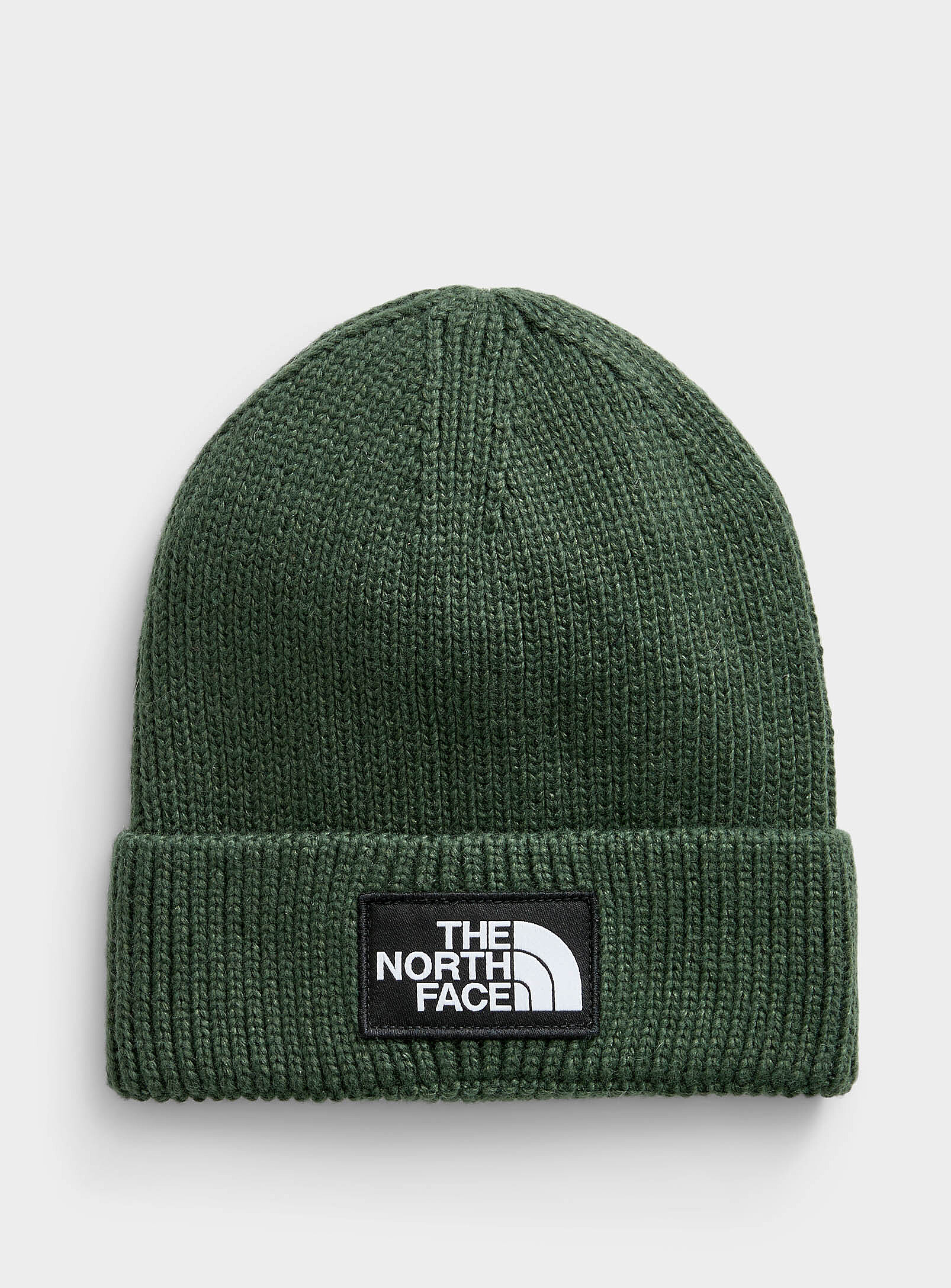 The North Face - Signature-logo cuff knit tuque (Men, Green, ONE SIZE)
