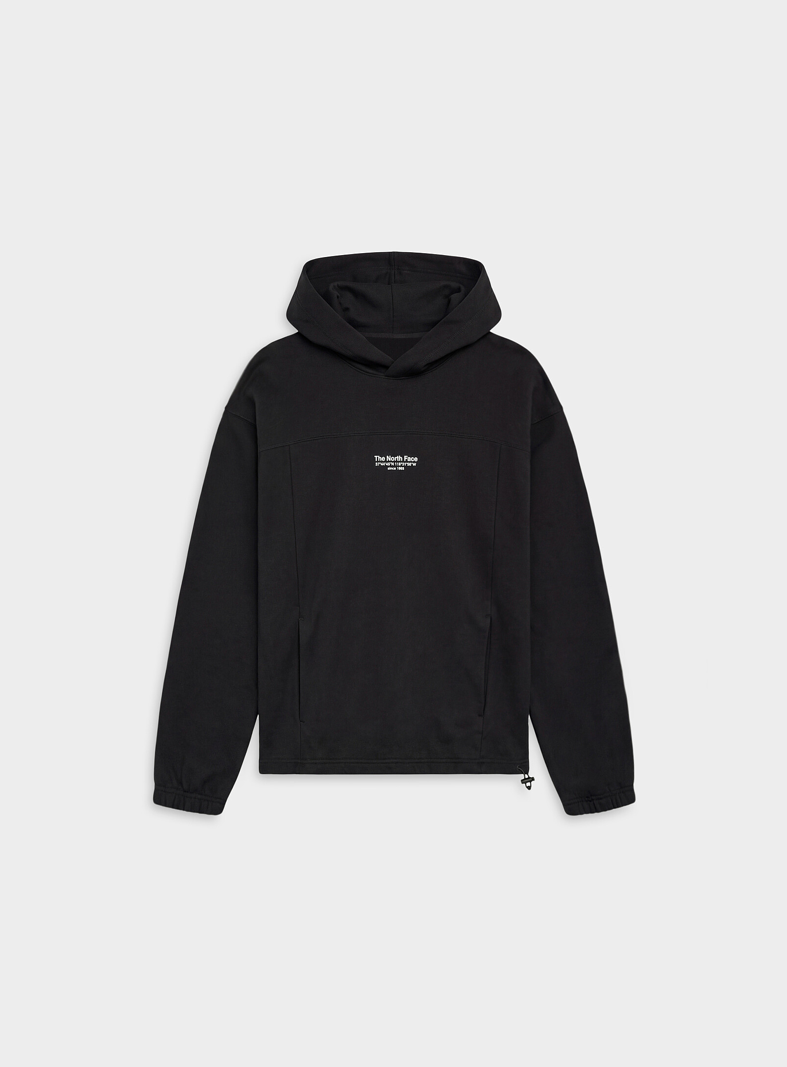 The North Face - Geographic coordinates hoodie (Men, Black, MEDIUM)