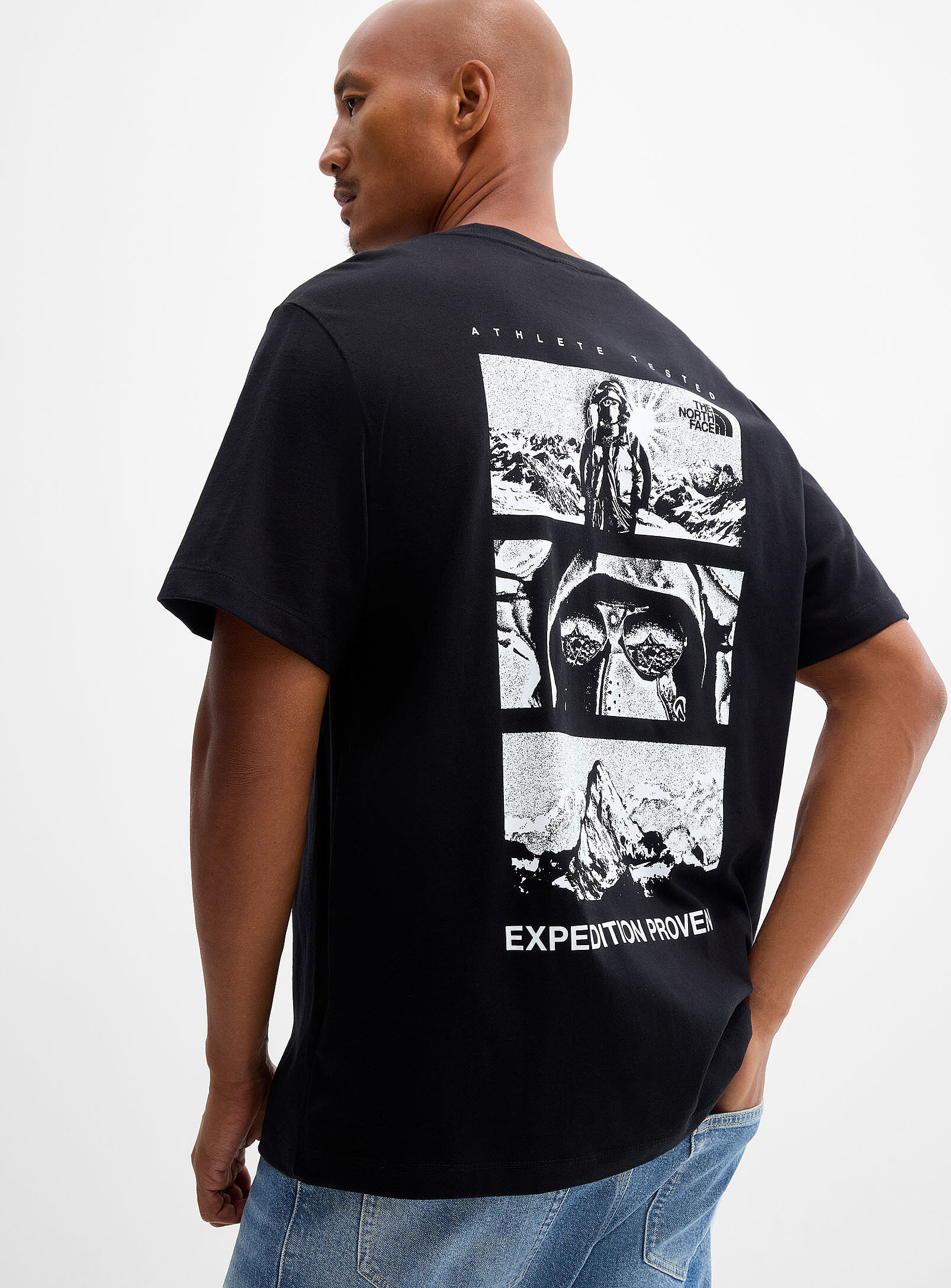 The North Face - Le t-shirt Expedition Proven (Homme, Noir, TT.GRAND)