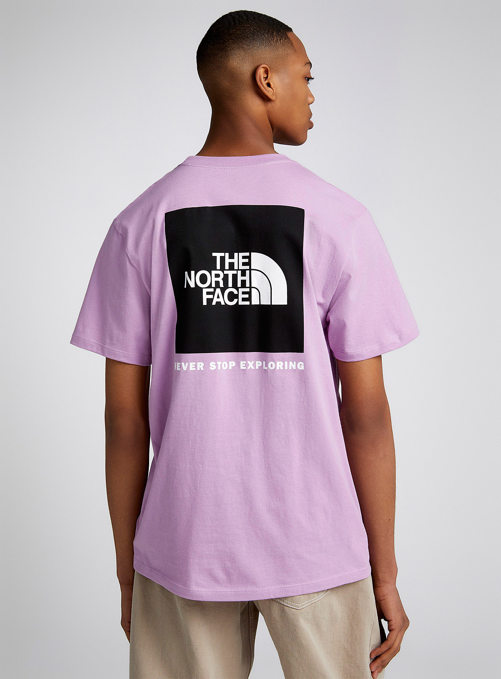 The North Face Box Logo T-shirt In Purple