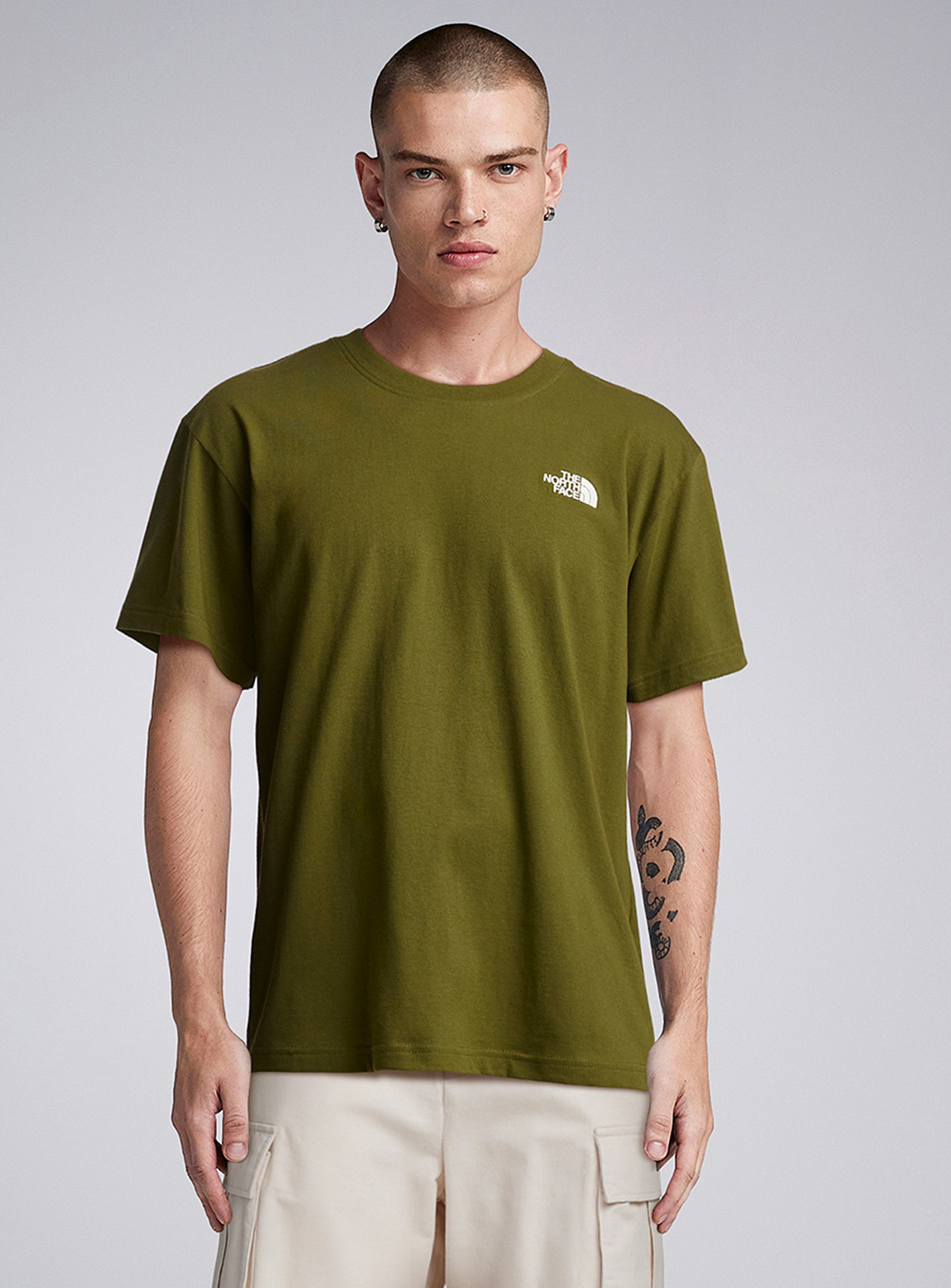 The North Face Evolution Box T-shirt In Mossy Green