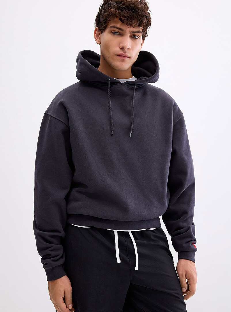 Red Box Fleece-Lined Hooded Sweatshirt