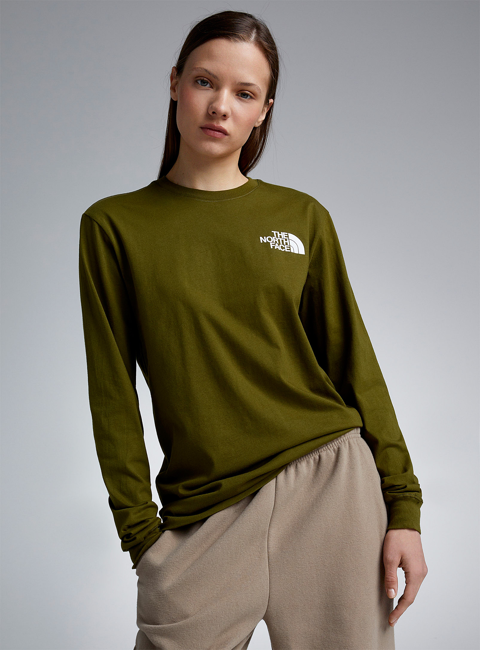 The North Face Box Logo T-shirt In Pine/bottle Green