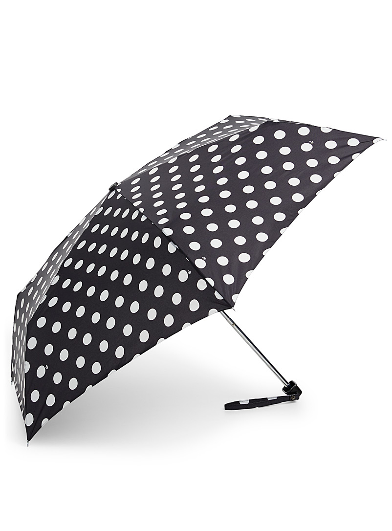 Simons Oxford Patterned compact umbrella for women