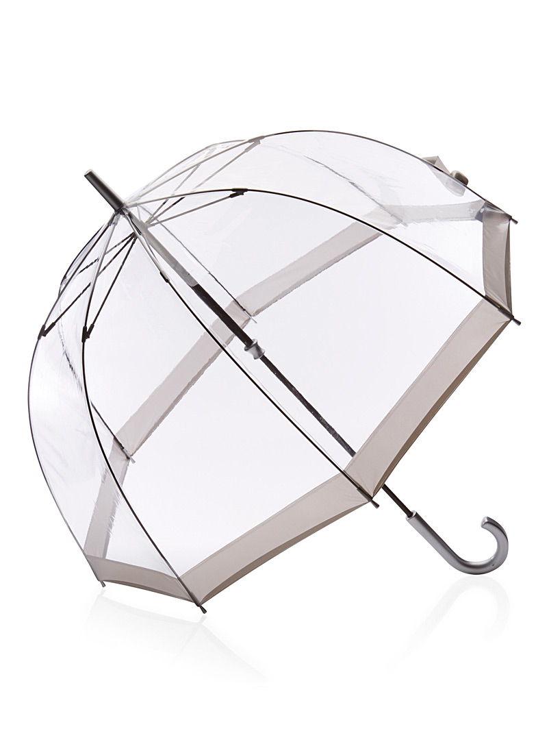 Simons: Le parapluie cloche transparent Argent pour femme