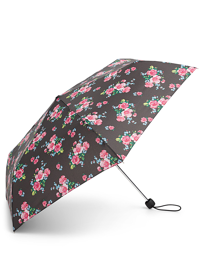 Simons: Le parapluie noir à motifs Gris pour femme
