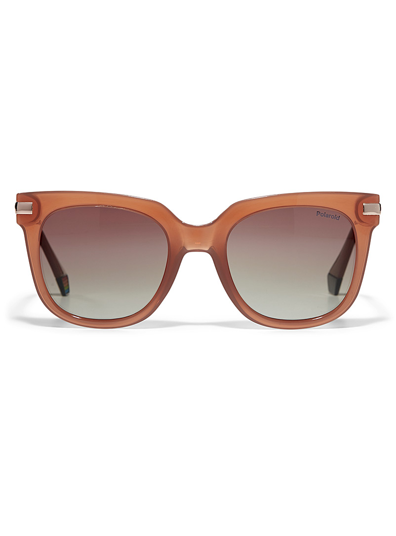 Polaroid Amber Bronze Classic square sunglasses for women