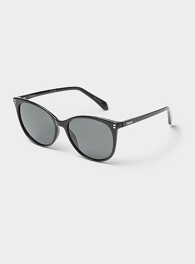 Polarized rounded sunglasses