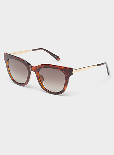 Les lunettes de soleil bimati&egrave;re &oelig;il de chat arrondies