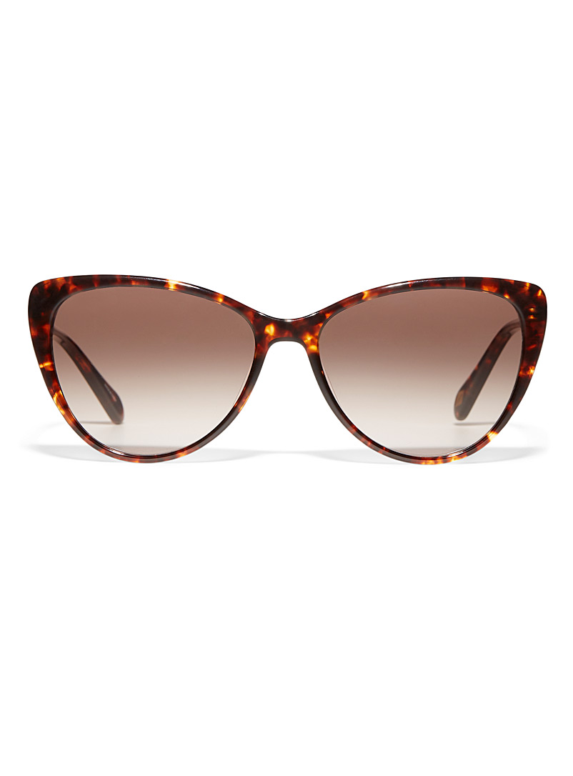 Fossil Light Brown Ultra-thin cat-eye sunglasses for women