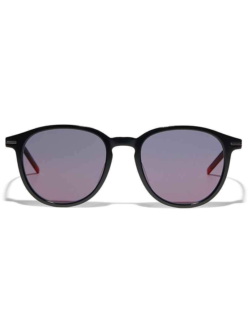 HUGO Red Red trim round sunglasses for men