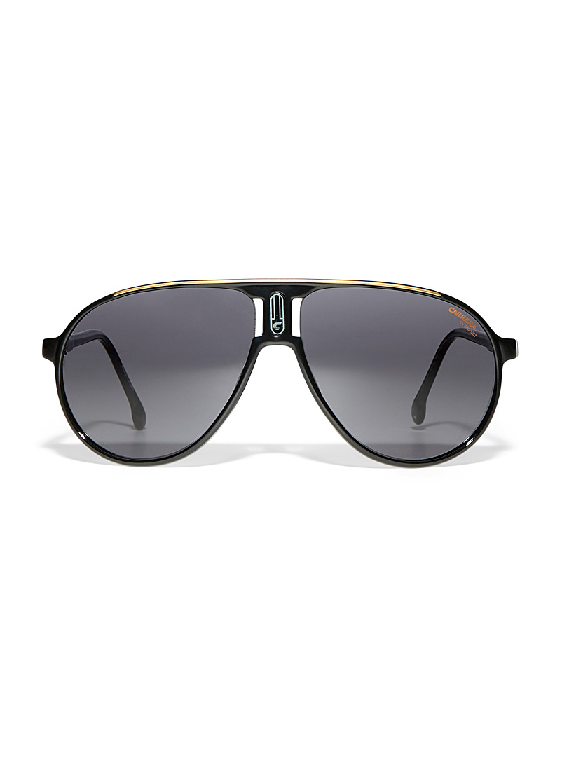 Carrera Black Champion 65 aviator sunglasses for men