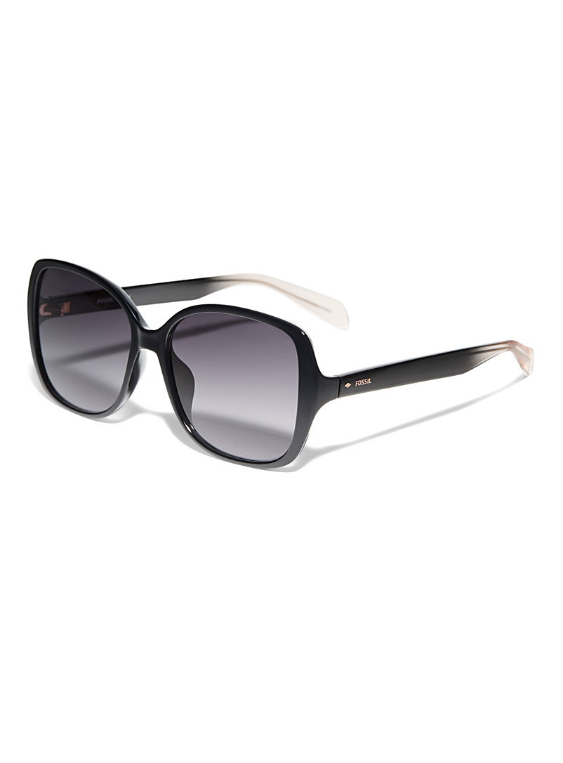 Fossil Black Retro square sunglasses for women