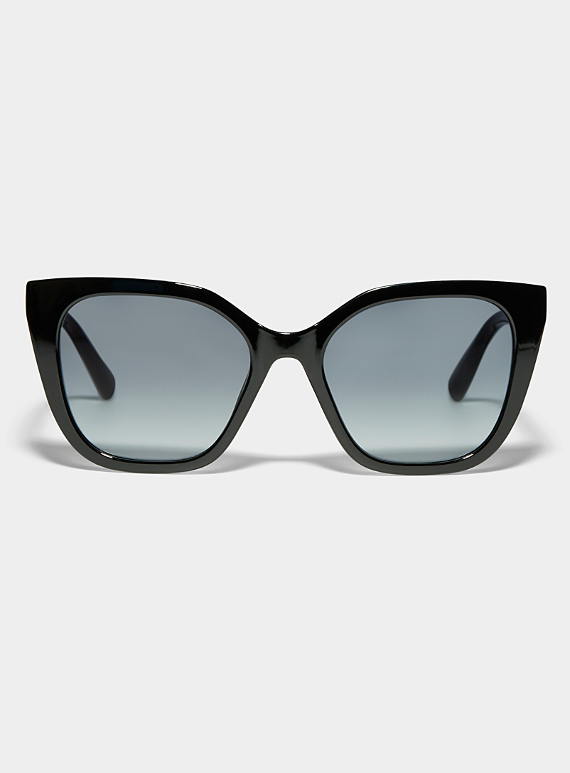 Fossil Black Cat-eye square sunglasses for women