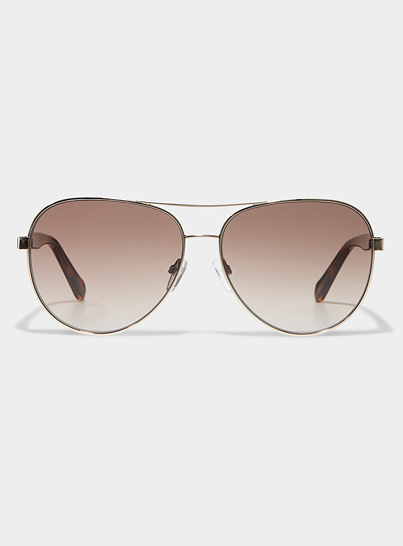 Fossil Assorted Flecked aviator sunglasses for women