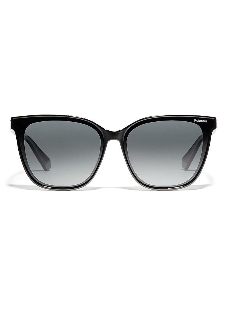 Polaroid: Les lunettes de soleil oeil de chat classique Noir pour femme