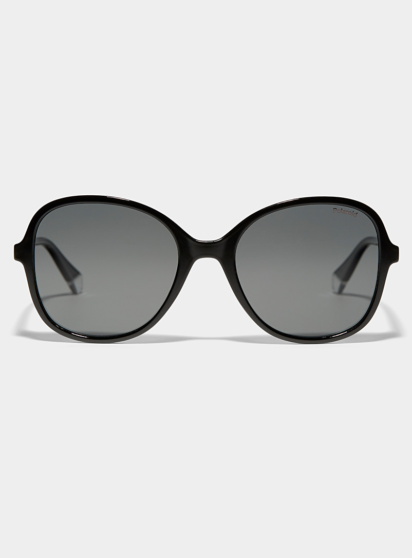 Polaroid: Les lunettes de soleil mouche fine monture Noir pour femme