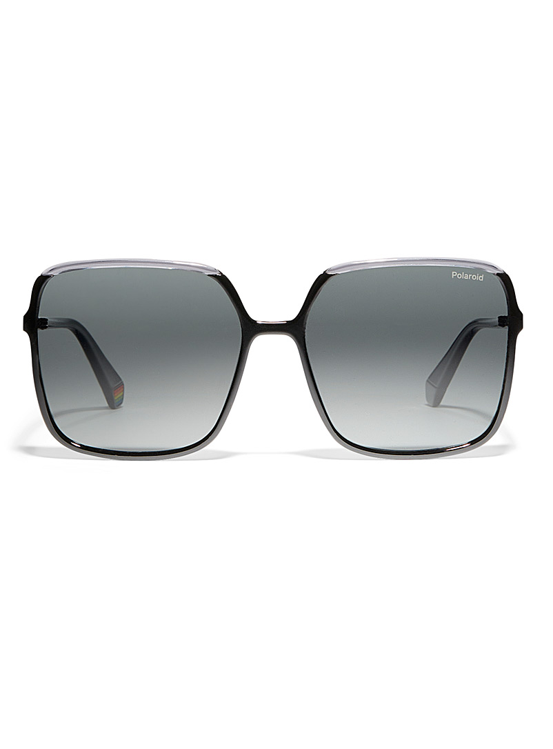 Polaroid Black XL square sunglasses for women