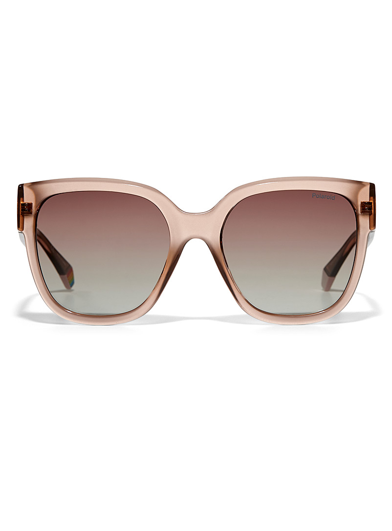 Polaroid Ivory/Cream Beige Wayfarer polarized sunglasses for women