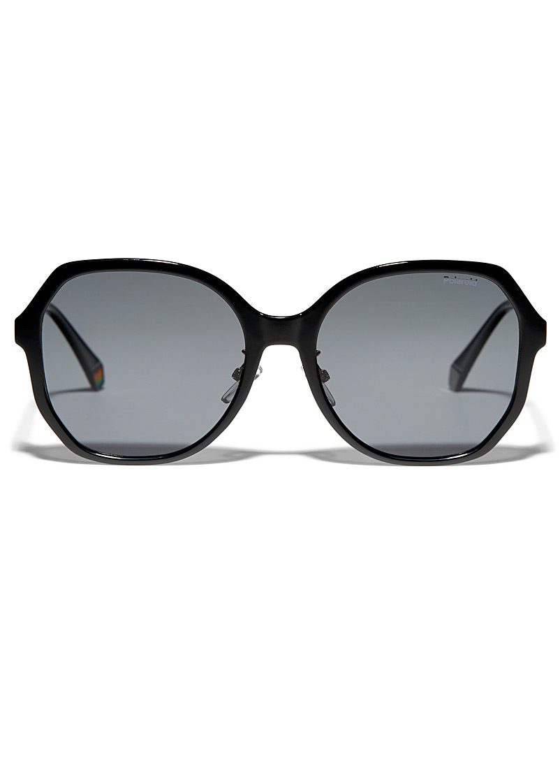 Polaroid: Les lunettes de soleil mouche angles doux Noir pour femme