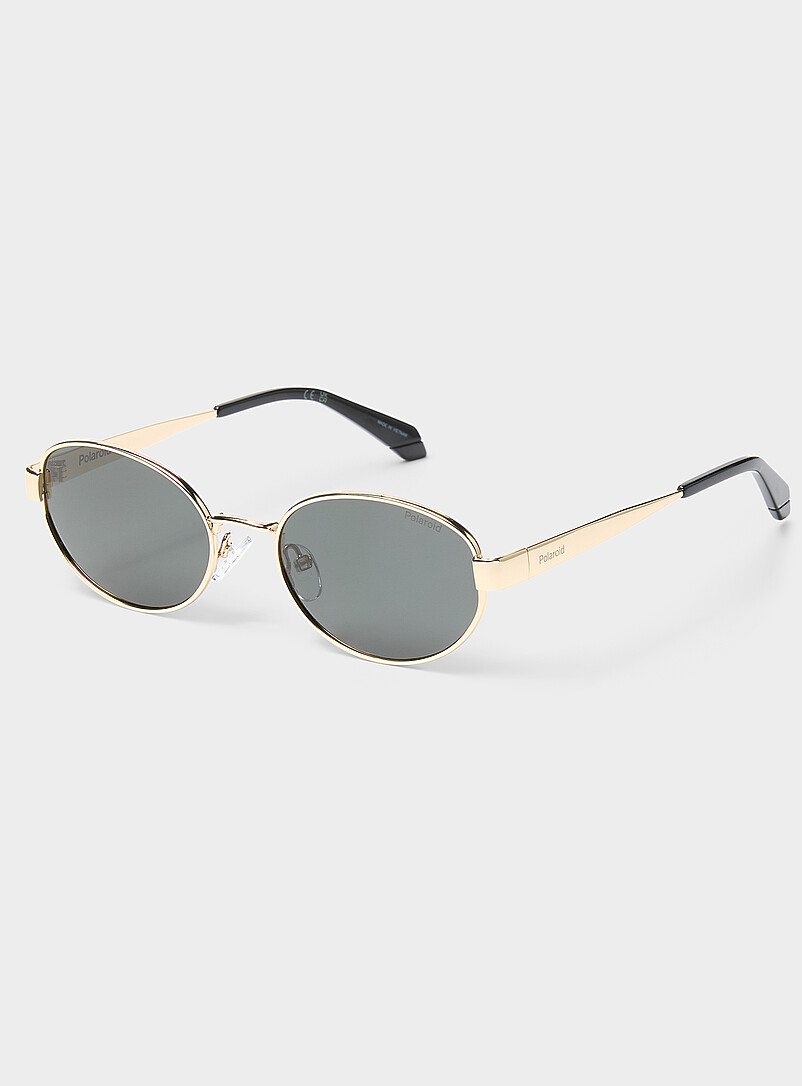 Polarized narrow oval sunglasses product image (primary)