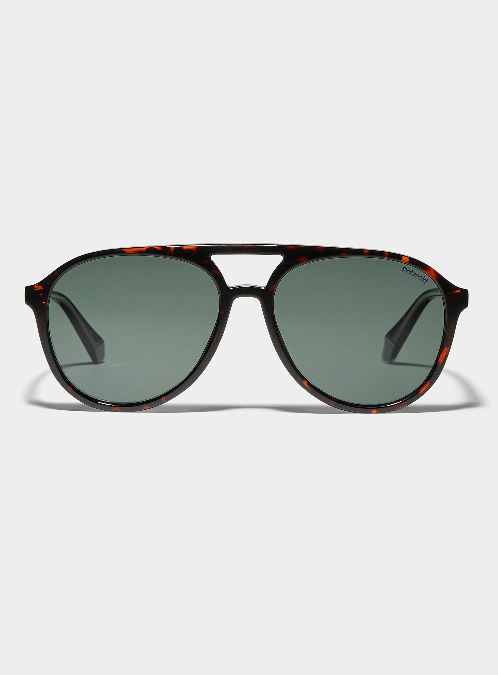 Polaroid - Women's Turtle shell aviator sunglasses