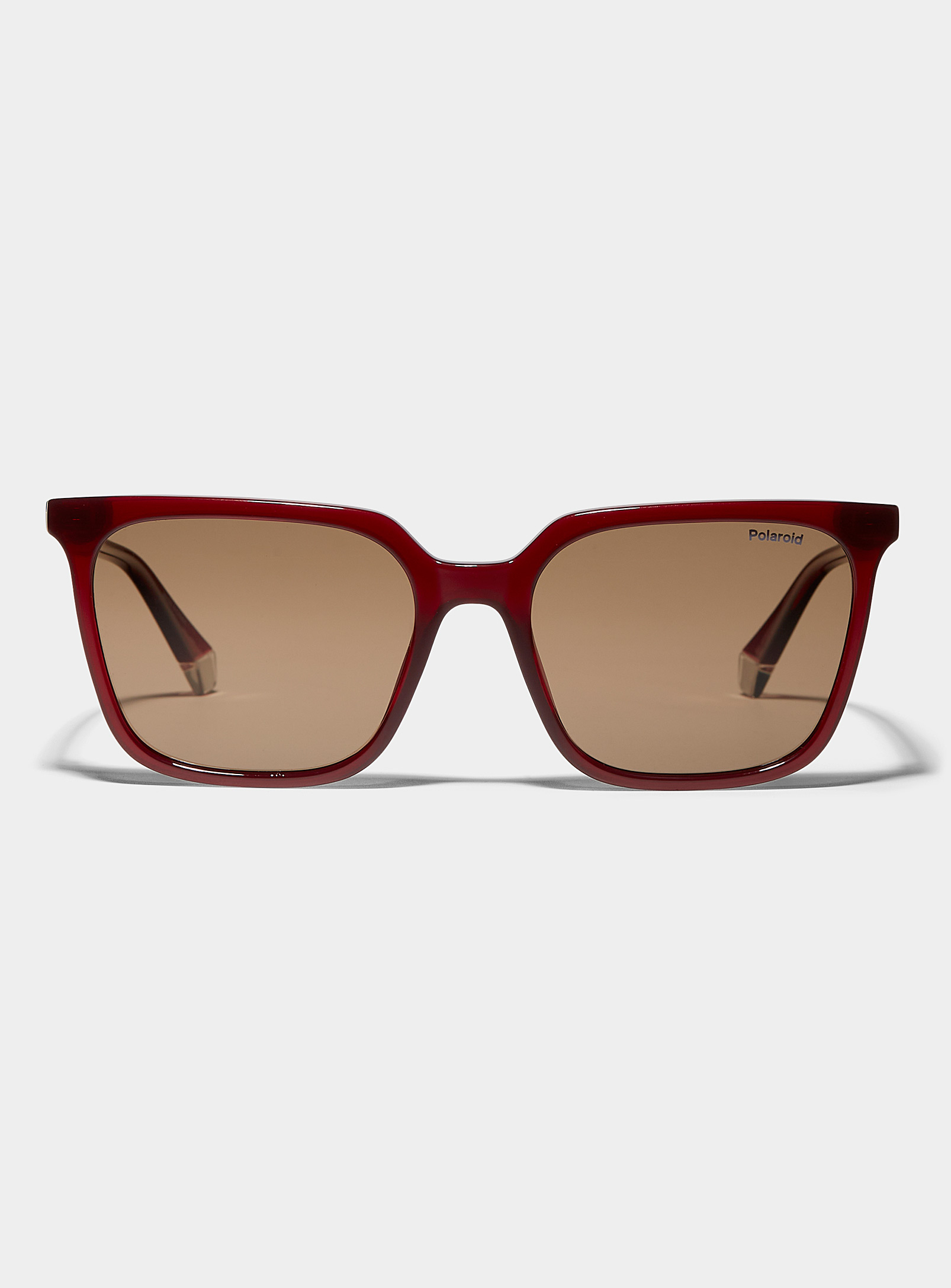 Polaroid Bold Square Sunglasses In Brown