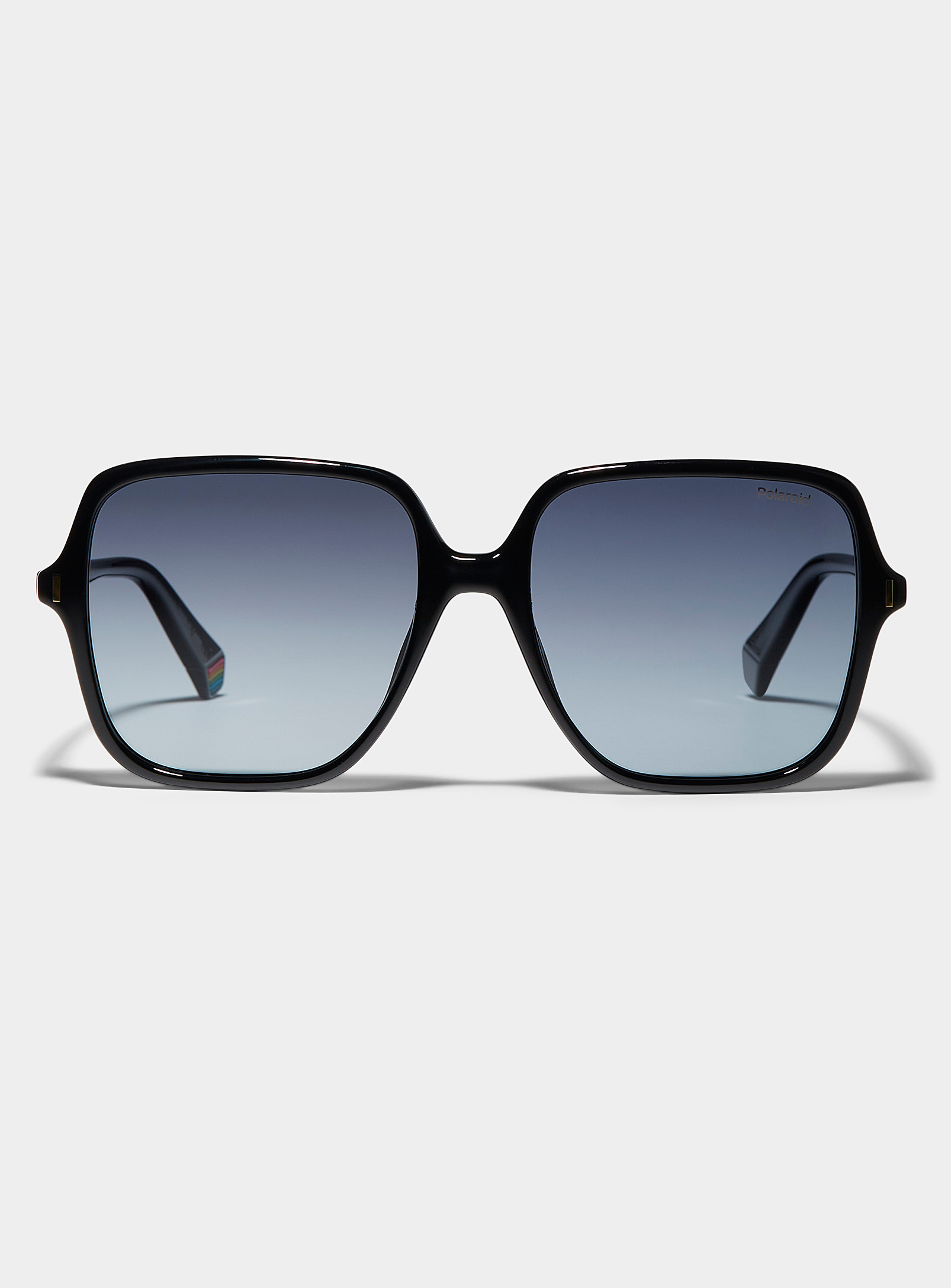 Polaroid Thin Square Sunglasses In Blue