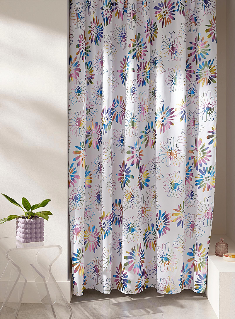 Simons Maison: Le rideau de douche fleurs irisées Assorti